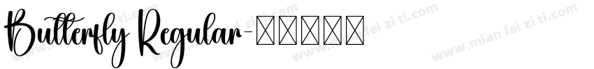 Butterfly Regular字体转换